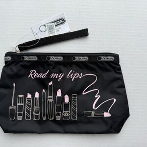 LeSportsac Black Pouch / essential wristlet